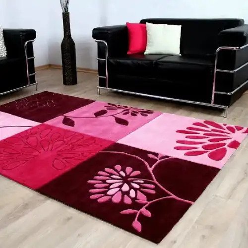 colorful shaggy rugs