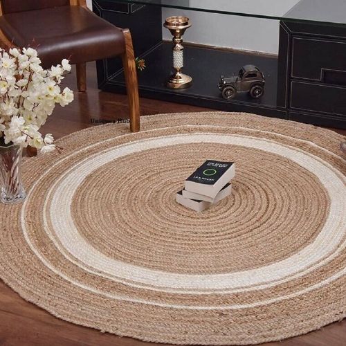 contemporary round carpet