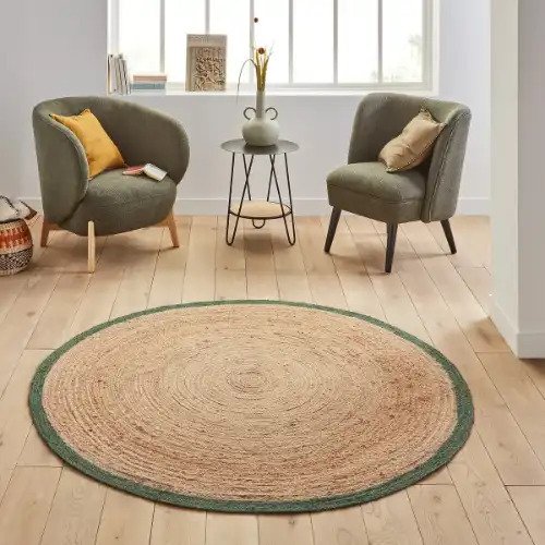 thick round rugs